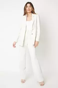 Двубортный пиджак с пуговицами Wallis, белый