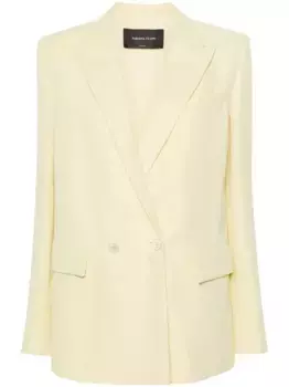 Двубортный пиджак с заостренными лацканами Fabiana Filippi, желтый