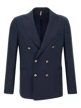 Двубортный пиджак Santaniello, синий
