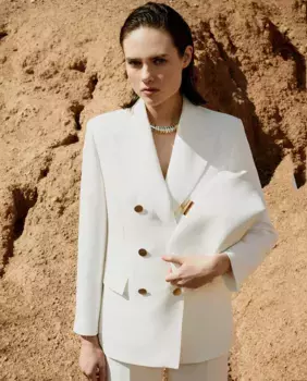 Двубортный пиджак Sfera, белый