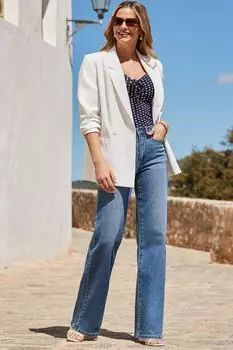 Двубортный пиджак Sosandar, белый