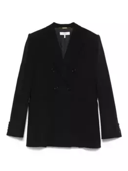 Двубортный пиджак строгого кроя CHLO, черный