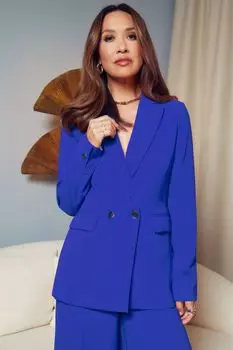 Двубортный пиджак свободного кроя Myleene Klass, синий
