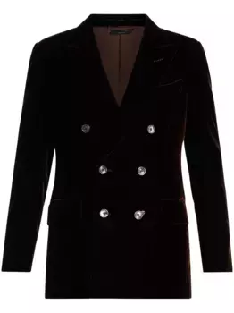 Двубортный пиджак TOM FORD, черный