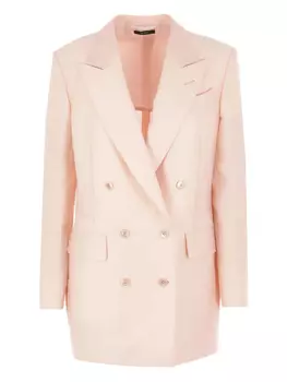 Двубортный пиджак TOM FORD, розовый