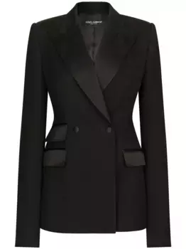 Двубортный пиджак Turlignton DOLCE & GABBANA, черный