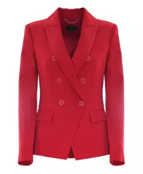 Двубортный пиджак в металлическом каркасе Kocca, красный