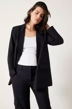 Двубортный пиджак в тонкую полоску Hush, синий