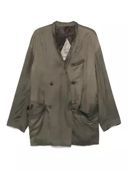 Двубортный пиджак Ziggy Chen, зеленый