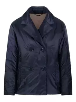 Двубортный пуховик MAX MARA, синий