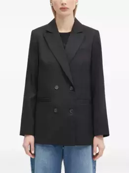 Двубортный шерстяной пиджак Люси A.P.C., черный