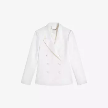 Двубортный тканый блейзер Astaa Ted Baker, бежевый