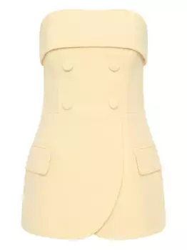 Двубортный топ без бретелек Rebecca Vallance, желтый