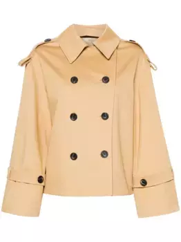 Двубортный тренч Alisandra BY MALENE BIRGER, нейтральный