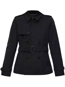 Двубортный тренч Burberry, черный