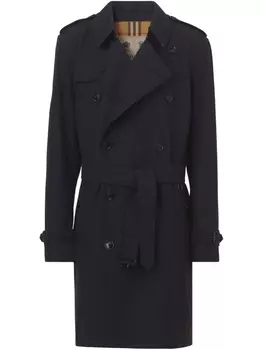 Двубортный тренч Burberry, синий