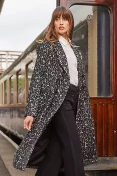 Двубортный тренч Crombie Love & Roses, серый