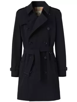 Двубортный тренч Kensington Burberry, черный