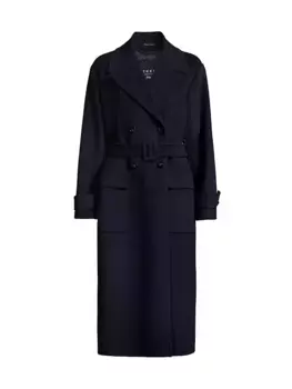 Двубортный тренч Tronto Weekend Max Mara, цвет ultramarine