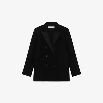 Двубортный твидовый пиджак Adelaide Iro, цвет bla01