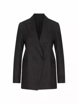 Двубортный жакет Brunello Cucinelli, серый