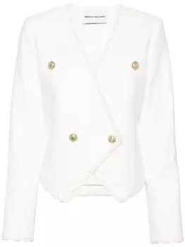 Двубортный жакет букле Rebecca Vallance Clarisse, белый