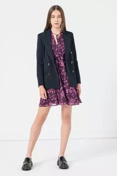 Двубортный жакет Gisele из сырой шерсти Marella, синий