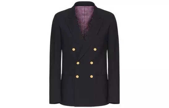Двубортный жакет с длинными рукавами Valentino, Marine Blue