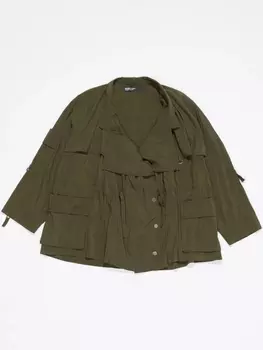 Двубортный жакет свободного кроя Bimba y Lola, зеленый