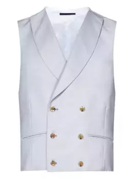 Двубортный жилет FRANZESE COLLECTION, серый