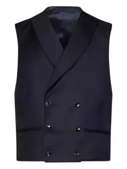 Двубортный жилет FRANZESE COLLECTION, синий