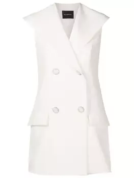 Двубортный жилет Olympiah, белый