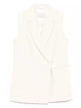 Двубортный жилет Peserico, нейтральный