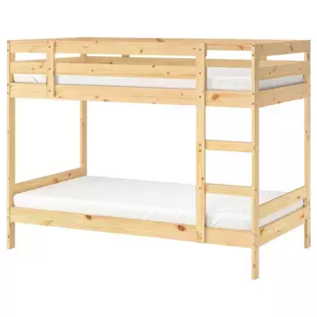 Двухъярусная кровать, сосна, 90х200 см, MYDAL IKEA
