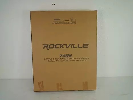 Двухъярусная подставка для клавиатуры Rockville Z45W Z-Style + колеса + сумка + регулируемая высота + ширина
