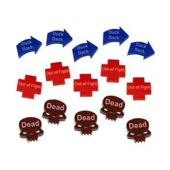 Двухчасовые военные игры — набор жетонов статуса Mark II, Token Sets - Products for Various Gaming Systems (Litko Aerosystems)