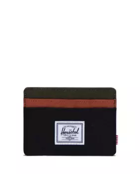 Двухцветная экологическая визитница унисекс Herschel, черный