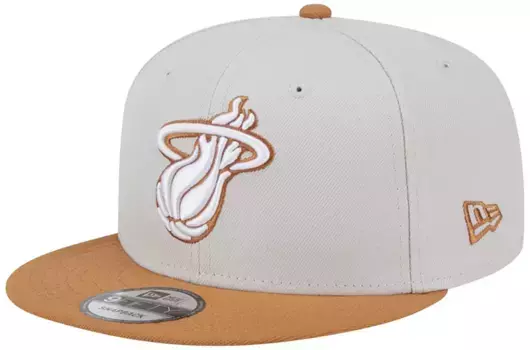 Двухцветная цветовая упаковка New Era для взрослых Miami Heat 9Fifty Регулируемая шапка