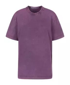 Двухцветная футболка с логотипом Acid Alexander Wang, фиолетовый