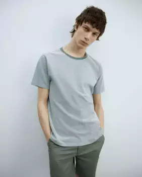 Двухцветная футболка Sfera, зеленый