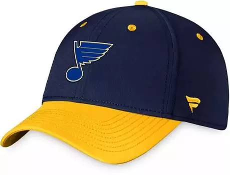 Двухцветная гибкая кепка Authentic Pro Draft НХЛ Сент-Луис Блюз 2023