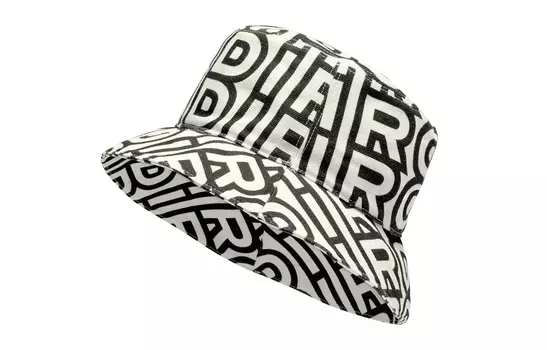 Двухцветная холщовая панама от Marc Jacobs FENDI, черный/белый