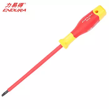 Двухцветная изолированная отвертка Liyide, одно слово, 6,0x175 мм, маленькая отвертка, ремонт электрика E6480 Endura