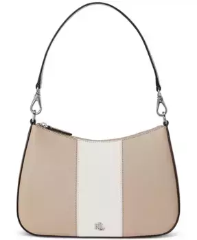 Двухцветная кожаная маленькая сумка через плечо Danni Lauren Ralph Lauren, мультиколор