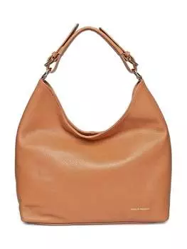 Двухцветная кожаная сумка Carla Ferreri, мультиколор