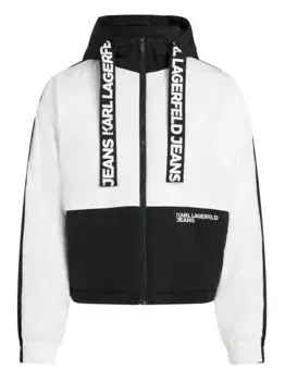 Двухцветная куртка Karl Lagerfeld Jeans, белый