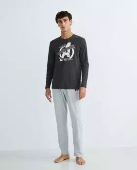 Двухцветная мужская пижама по лицензии Marvel Easy Wear, мультиколор