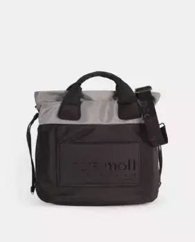 Двухцветная нейлоновая сумка-рюкзак с застежкой-молнией, задним внешним карманом, двойной ручкой, трансформируется в рюкзак Pepe Moll, черный