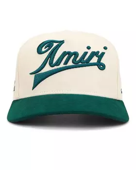 Двухцветная парусиновая шляпа Amiri, цвет Evergreen