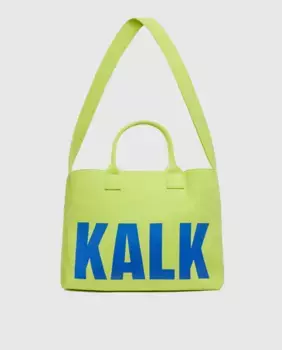 Двухцветная пляжная сумка Marea с двойной ручкой Kalk, светло-зеленый